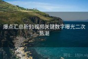 爆点汇总新91视频关键数字曝光二次热潮
