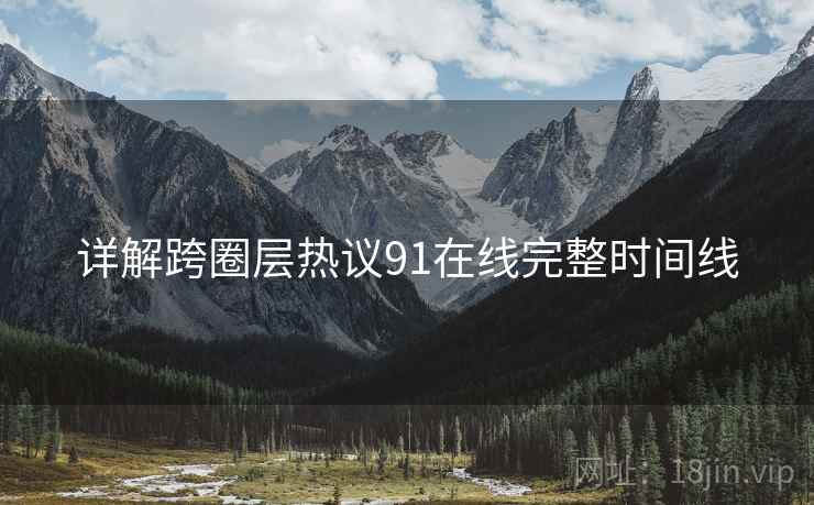 详解跨圈层热议91在线完整时间线