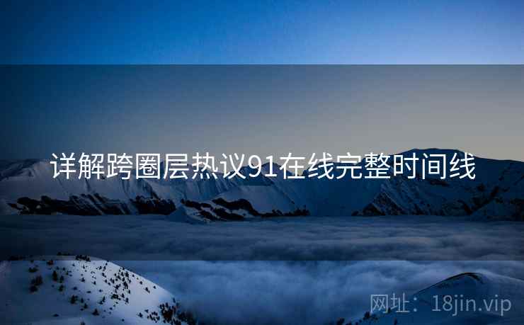 详解跨圈层热议91在线完整时间线
