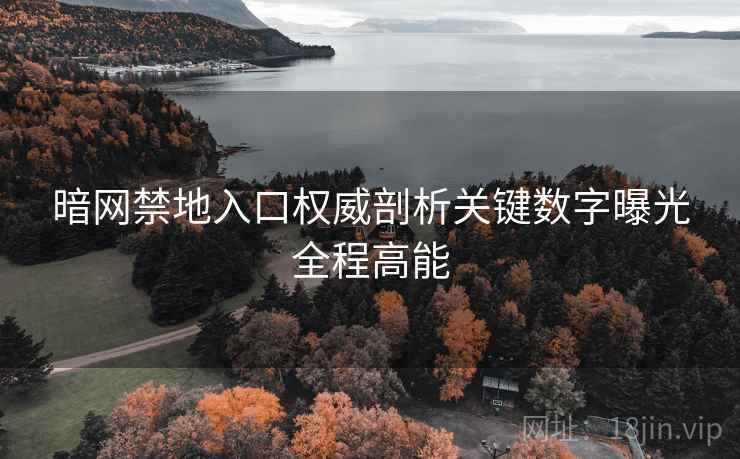 暗网禁地入口权威剖析关键数字曝光全程高能