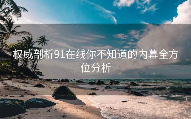 权威剖析91在线你不知道的内幕全方位分析