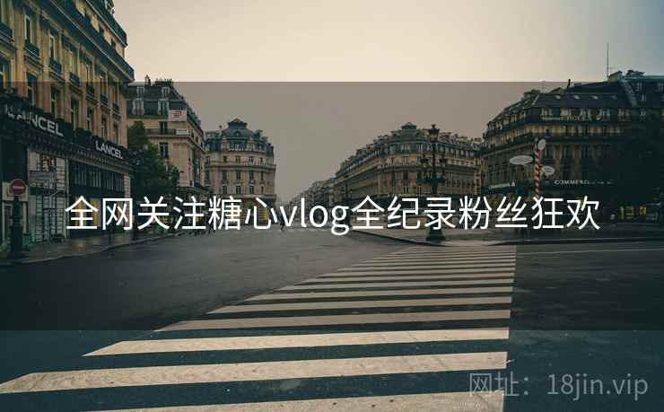 全网关注糖心vlog全纪录粉丝狂欢