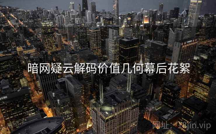 暗网疑云解码价值几何幕后花絮