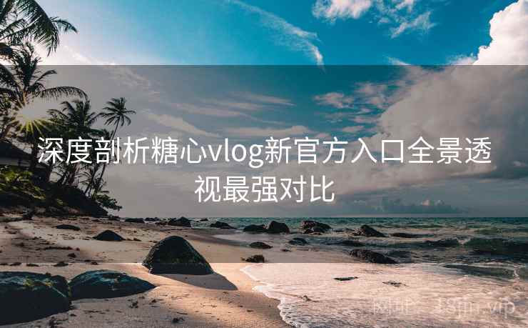 深度剖析糖心vlog新官方入口全景透视最强对比